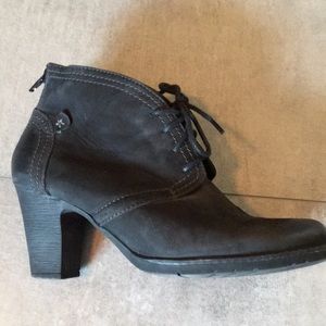 Rockport Black Sueded Booties (3 inch heel)